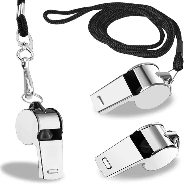 Manufacturer Wholesale Genuine Stainless Steel Whistles, High-Pitched Whistles, Outdoor Survival Neck Whistles, Referee Whistles for Sports Events
