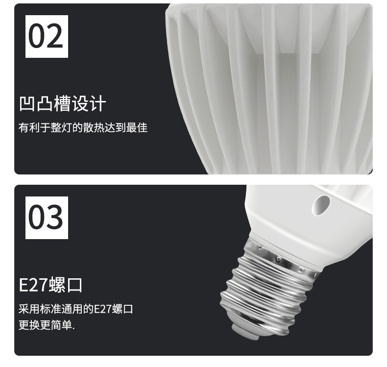 FSL佛山照明led灯泡e27螺口球泡超亮18W25W45节灯能B22卡口仓库3W pic 12
