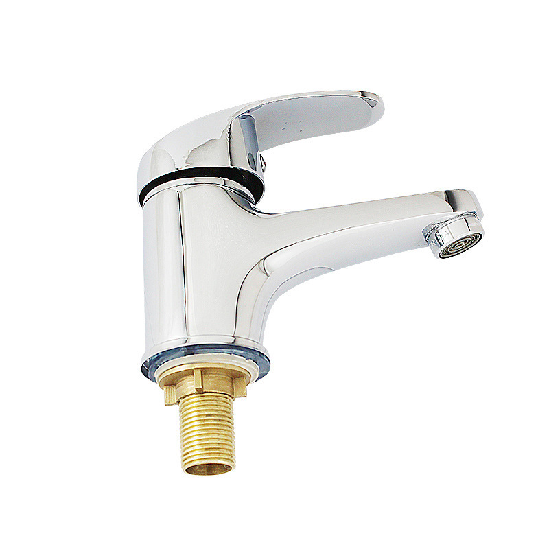 Grifo de Lavabo para Baño de Cobre, de Agua Fría, Galvanizado