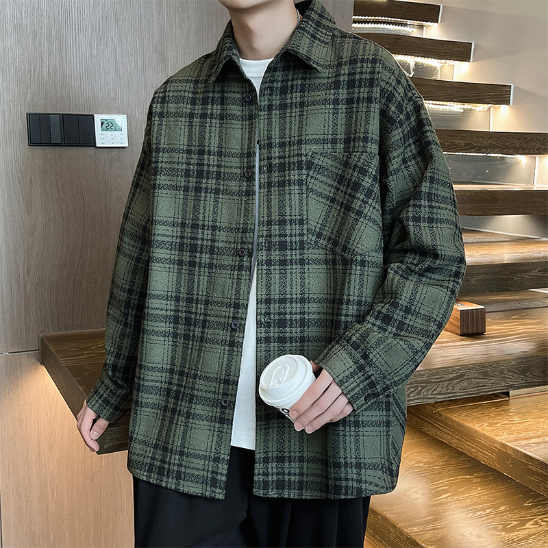 2024 autumn and winter new original design ins small style houndstooth lapel thin jacket plus size fat coat