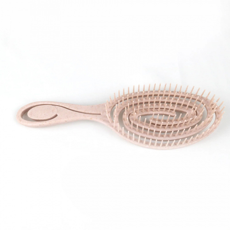 楕円形の中空ヘア頭皮マッサージコームヘアブラシ|undefined