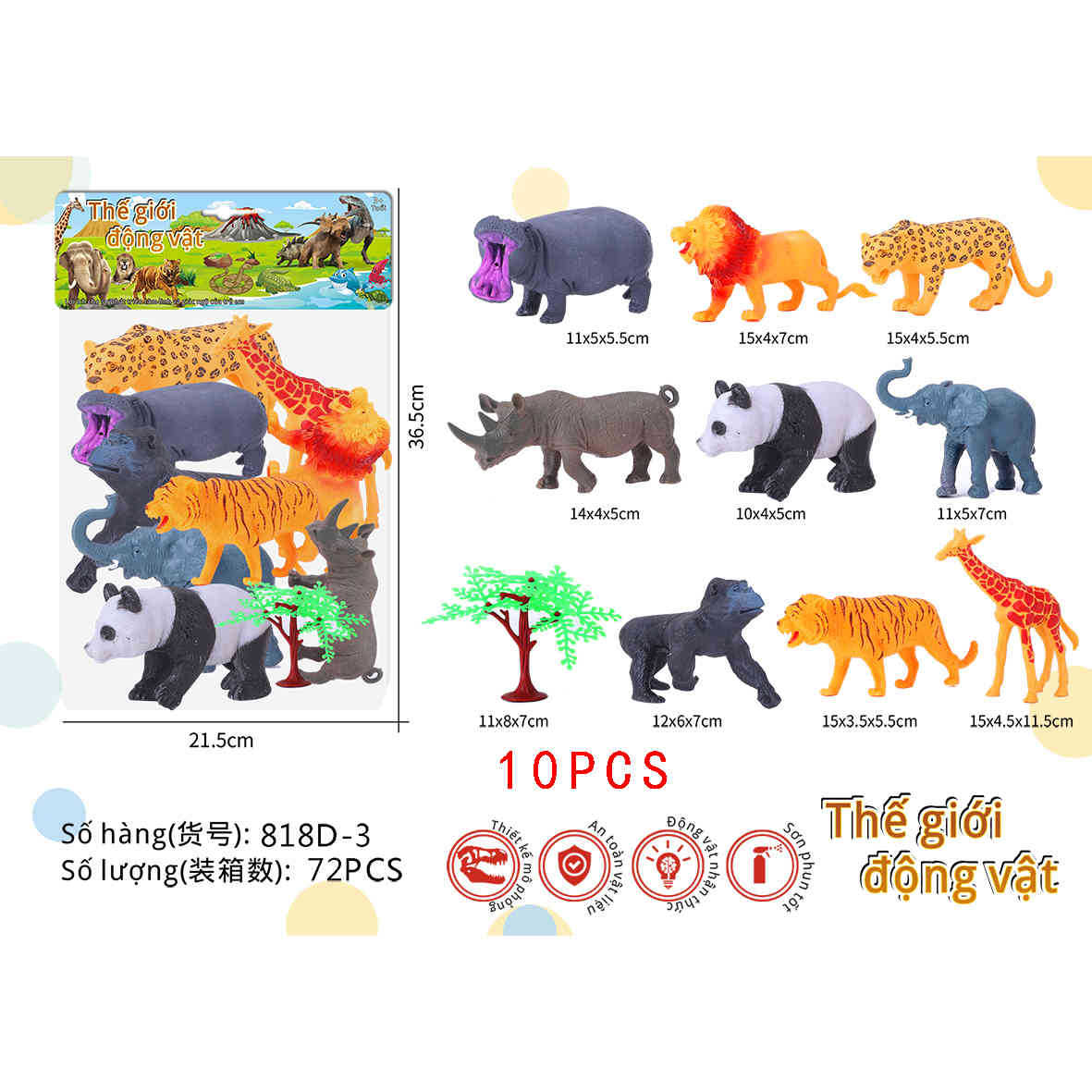 Transfronterizos infantiles simulación de animales dinosaurios tigre león panda jirafa modelo de insecto conjunto de juguetes de educación temprana