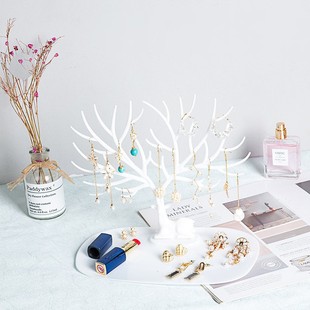 Deer ear studs earrings necklace organizing display stand creative desktop tree-shaped jewelry storage rack factory direct sales