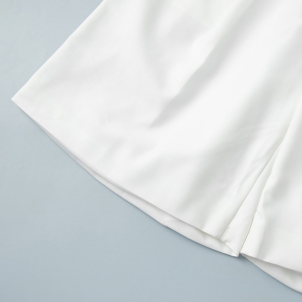 Bộ vest nữ áo gile cổ V cài khuy một hàng kèm quần short ống thẳng — Màu trắng, Màu xám, Màu đen (thêm mới) chi tiết 33