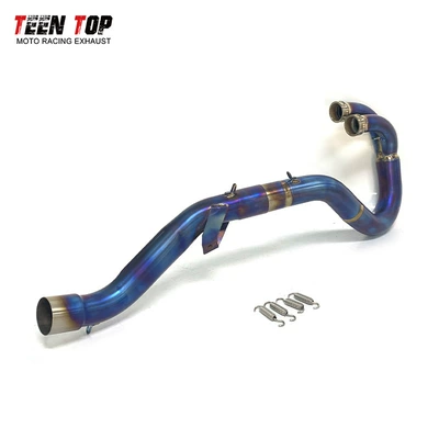 Motorcycle exhaust pipe KTM450SX/SXS/XC titanium alloy motorcycle - titanium-alloy-with-blued-finish