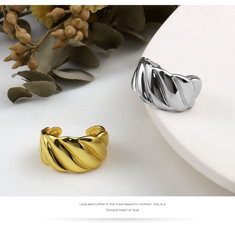 Korean fashion texture wide face ringsimple index finger ring wholesalepicture13