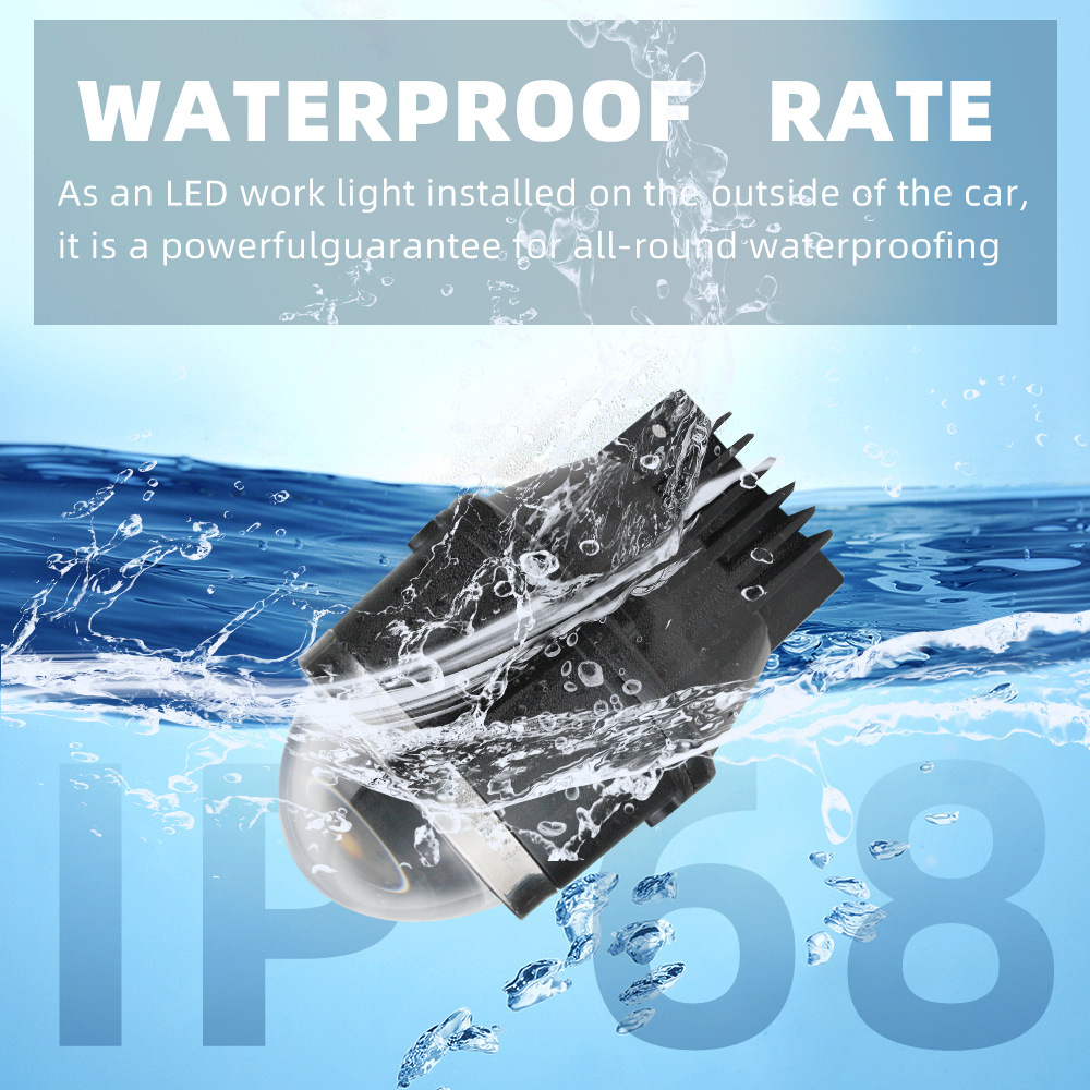 Auto transfronterizo de 3 pulgadas LED doble luz luz niebla luz impermeable 40W universal doble luz niebla al por mayor automóvil LED niebla luz