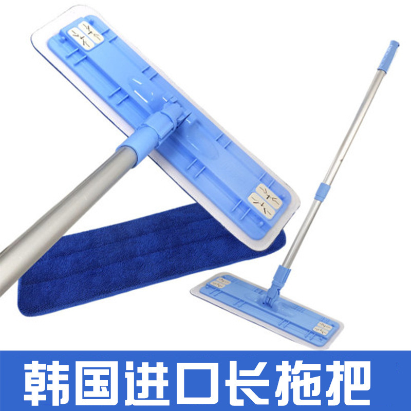 South Korea original imported floor mop wood tile mop flat household one mop clean wet and dry dual-use replacement