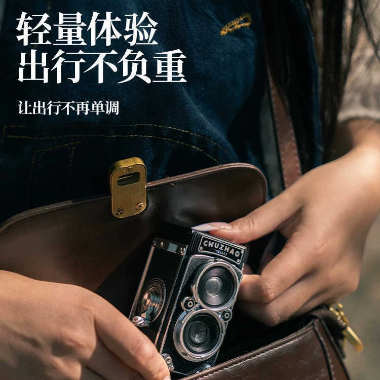 初照 Simulation double-invert digital camera retro ccd high definition student entry girl travel portable small camera