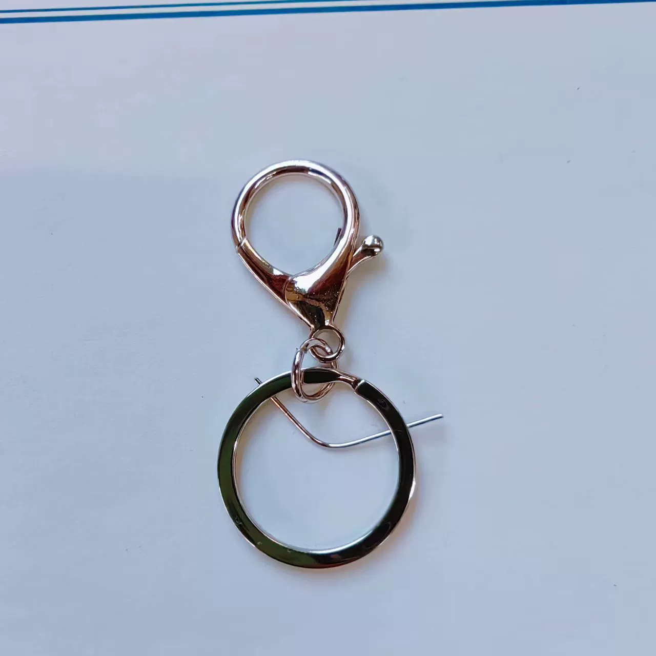 Set, golden keychain, fresh accessory, 3 piece set, DIY