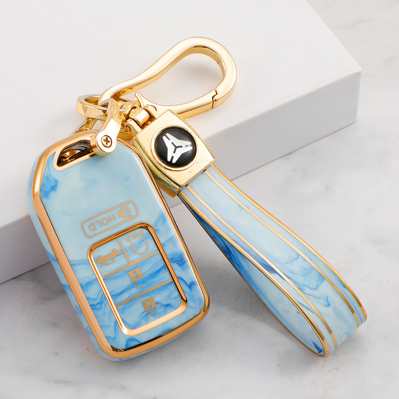 Suitable for 2025 New Honda Key Cases Crv, Vezel, Breeze, Civic, Urv, Accord, and Crider Car Key Shell Covers