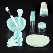 DIY面膜碗套裝自制面膜工具美容化妝工具軟毛刷碗棒組合定制包裝
