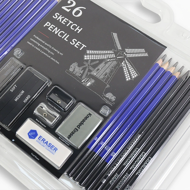 Pencil, art set, 26 pieces
