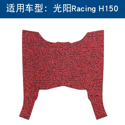 Motorcycle pedals Gwangyang Racing H150 Flat Motorcycle - black-and-red-thickness-10mm
