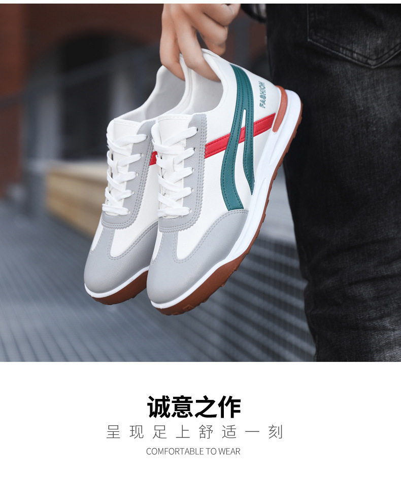 Giày nam kiểu Forrest Gump cổ thấp, sneaker vải phối màu, đế cao su, thoáng khí, phong cách Hàn Quốc — 101 Da Nam - Xanh Quýt [Hộp], 101 Da nam - Xám [Hộp], 101 Da nam - Đen [Hộp] chi tiết 19