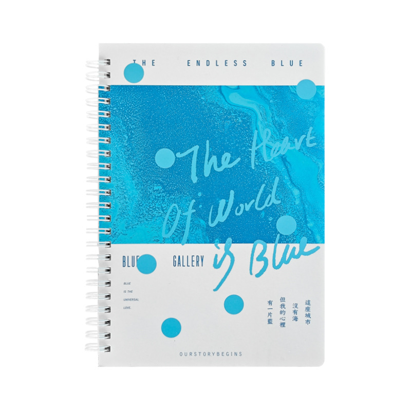 Primero producto B5 cuaderno de bobina simple ins viento alimentación impresión de color cuaderno de mano de registro de estudiantes cuaderno de línea horizontal