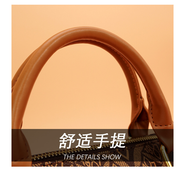 This year's popular cross-border handbag for women is the 2024 new printed letter texture light luxury Boston handbag and single-shoulder bag undefined