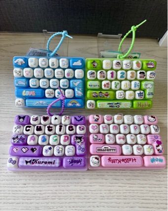 New simulated 26-key mechanical keyboard keycap keychain toy, bag charm, for children