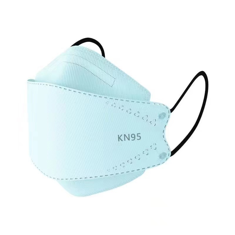Kn95 máscara para adultos blancos transpirables de cuatro capas de protección de boca de pez kf94 3D máscara de protección de sauce