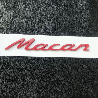 lettering modification, black lettering for | Car logo - standard-macan