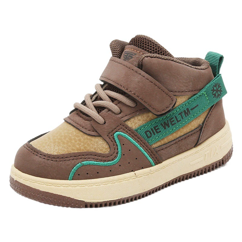 Детская спортивная обувь 2025, весенне-осенняя новая повседневная обувь для мальчиков и девочек, высокие детские кроссовки маленького и среднего размера, детская обувь на мягкой подошве