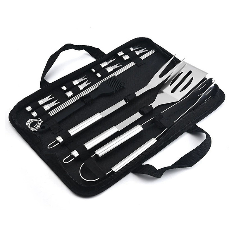 Amazon BBQ acero inoxidable Oxford fabricantes set de parrilla al aire libre en stock set de herramientas de parrilla