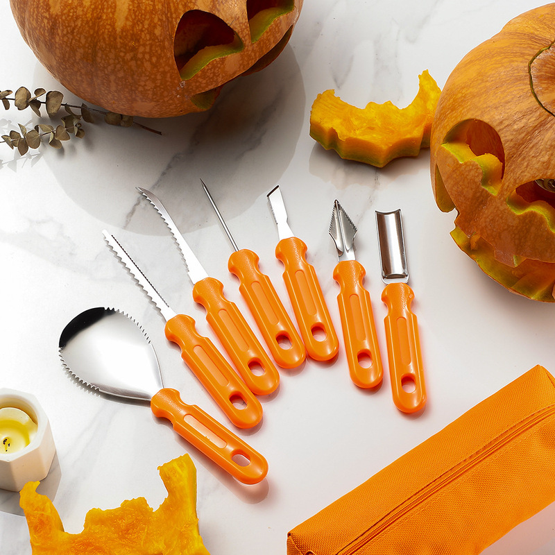 ハロウィンカボチャDIY彫刻ツールセット7点セット彫刻道具ハロウィン工場卸売|undefined