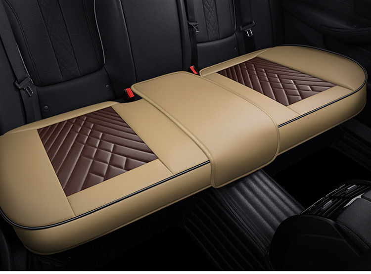 Cross-border delivery Napa leather car cushion four seasons universal breathable seat cushion non-slip three-piece set single seat fully surrounded