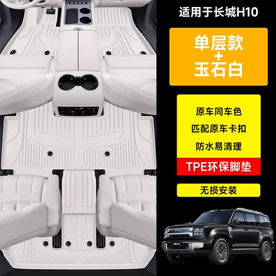 car modification floor mats, Universal Foot Pad - great-wall-h10tpe-eco-friendly-floor-matjade-whitesingle-layer-modelfor-six-seater-vehicles