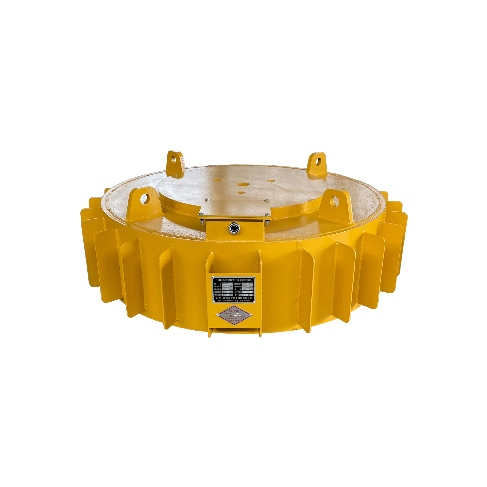 山东鼎工供应RCDB系列轻型盘式除铁器厂家供应自卸式除铁器