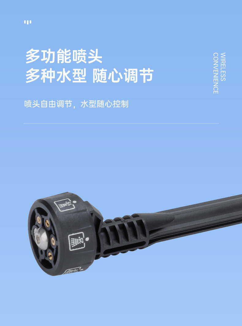 Cross-Border Household Rechargeable Multi-Function Car Washing Machine, Vehicle-Mounted Lithium Battery Car Washing Machine, Outdoor High-Power Wireless Car Washing Water Gun