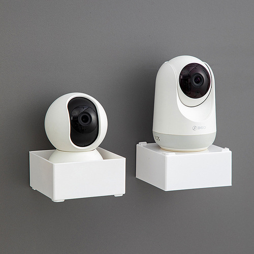 Wall camera storage rack bedside set-top box wall-mounted drill-free storage rack bedroom wall-mounted transparent storage rack