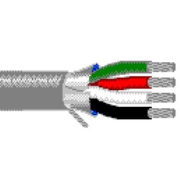 Belden9535型5芯24AWG铝箔100%屏蔽RS-232通讯电缆UL2464 CMG