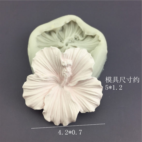 DIY Five-petal Flower Fusang Flower Silicone Mold Chocolate Baking Fin Sugar Gypsum Soap Gum Drop Decorative Tool