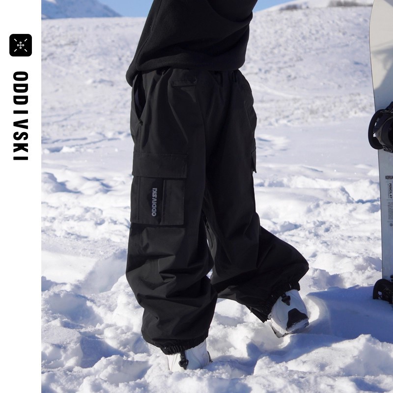 oddivski新款单板滑雪服男冬季滑雪衣加厚连帽专业防水双板滑雪裤