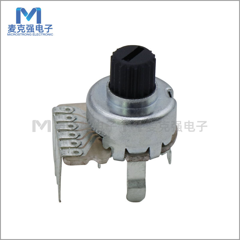 全轴塑料轴旋转式碳膜电位器R121 B103 10K 高度L=15mm 柄高5mm