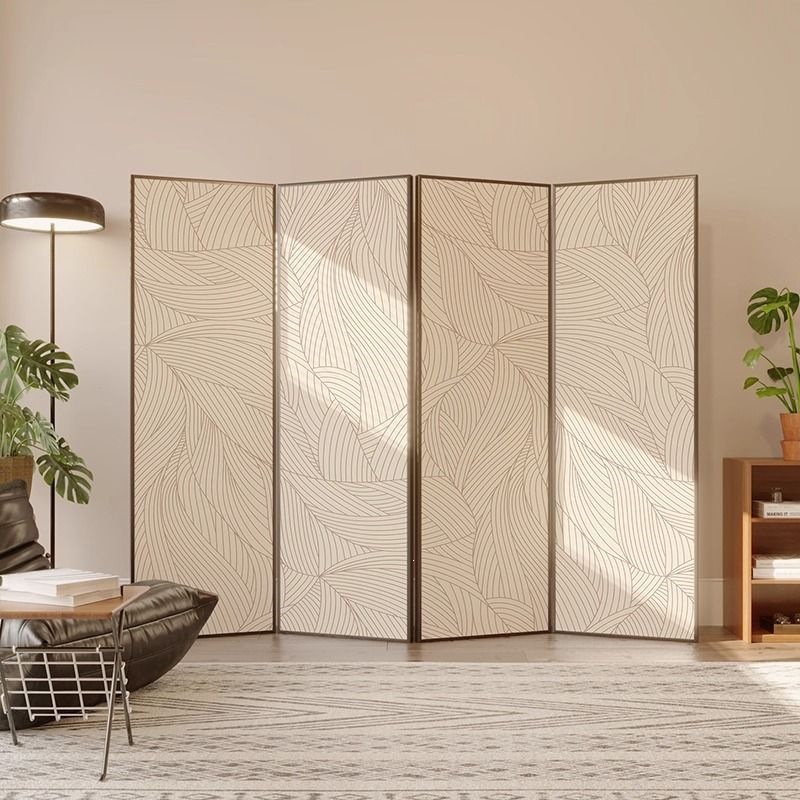 Household folding screen partition, new Chinese style barrier, entrance hall background wall, room, bedroom, office folding screen