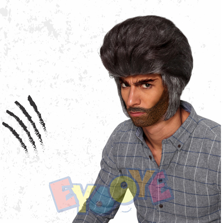Foreign trade export wig Marvel Avengers X-Men Logan wolverine wolverine cos wigs