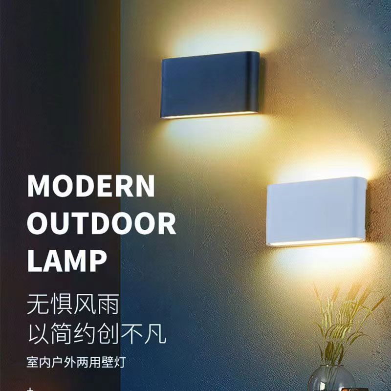 Moderno minimalista al aire libre impermeable LED lámpara de pared Hotel creativo decorativo lámpara escalera pasillo sala de estar dormitorio lámpara de noche