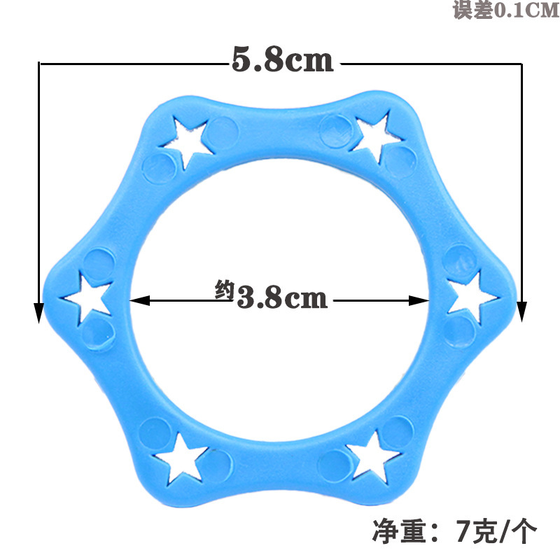 ワイヤレスマイク保護転がり防止滑り止めリングktvマイクカバーソフトゴム防振リング六角型マイクカバー|undefined