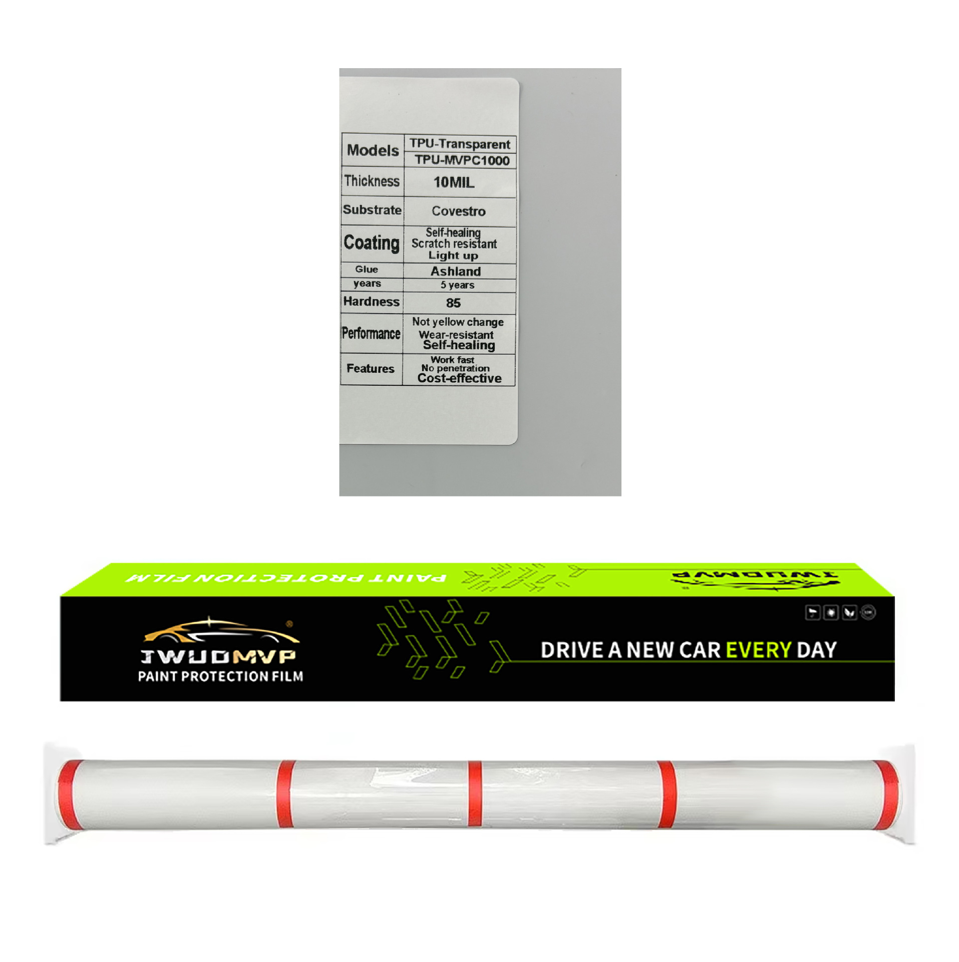 JWUDMVP – Car paint protective film Film Self Healing - tpu-10milcovestro-tpu-ppf-paint-protection-film