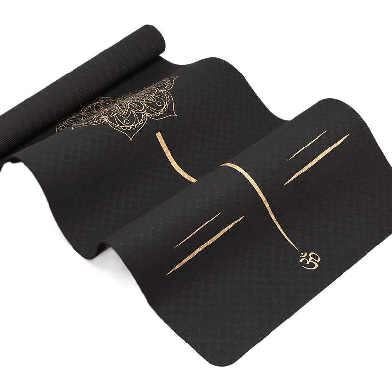 Impreso TPE yoga Mat fitness yoga Mat principiante estera de yoga