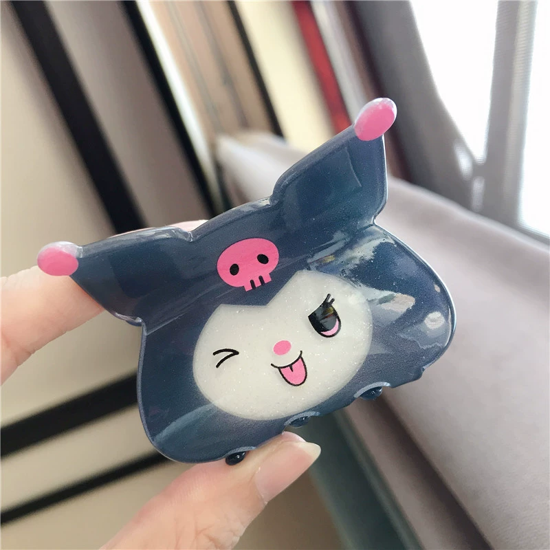 Sanrio, акриловая булавка краба, милая акула, заколка для волос