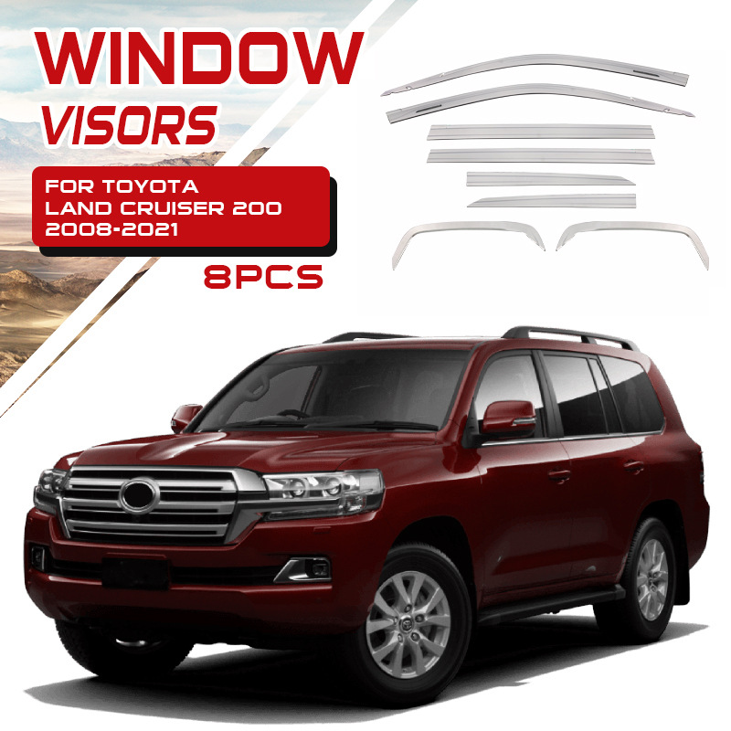 Adecuado para protectores de lluvia y parasoles para ventanas de automóviles Toyota Prado Cruiser LC300 LC200 LC250.