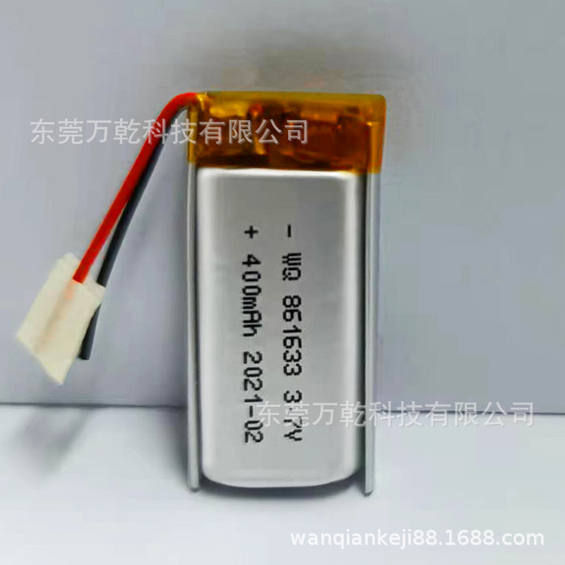 861633聚合物锂电池 380mAh电子烟电池