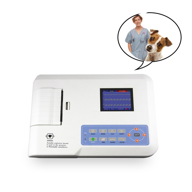 Electrocardiograma veterinario transfronterizo Kangtai Electrocardiograma para mascotas Electrocardiograma para animales Electrocardiograma para animales