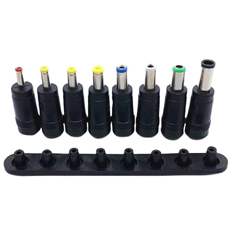 Venta al por mayor cabeza de conversión portátil juego de 8 piezas más cable USB 5,5*2,1 cabeza de conversión de energía multifunción cable USB