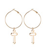 Retro earrings, European style, punk style, simple and elegant design