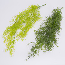 人造悬挂植物含羞草壁挂花束塑料仿真花装饰布置垂吊绿植文竹藤曼