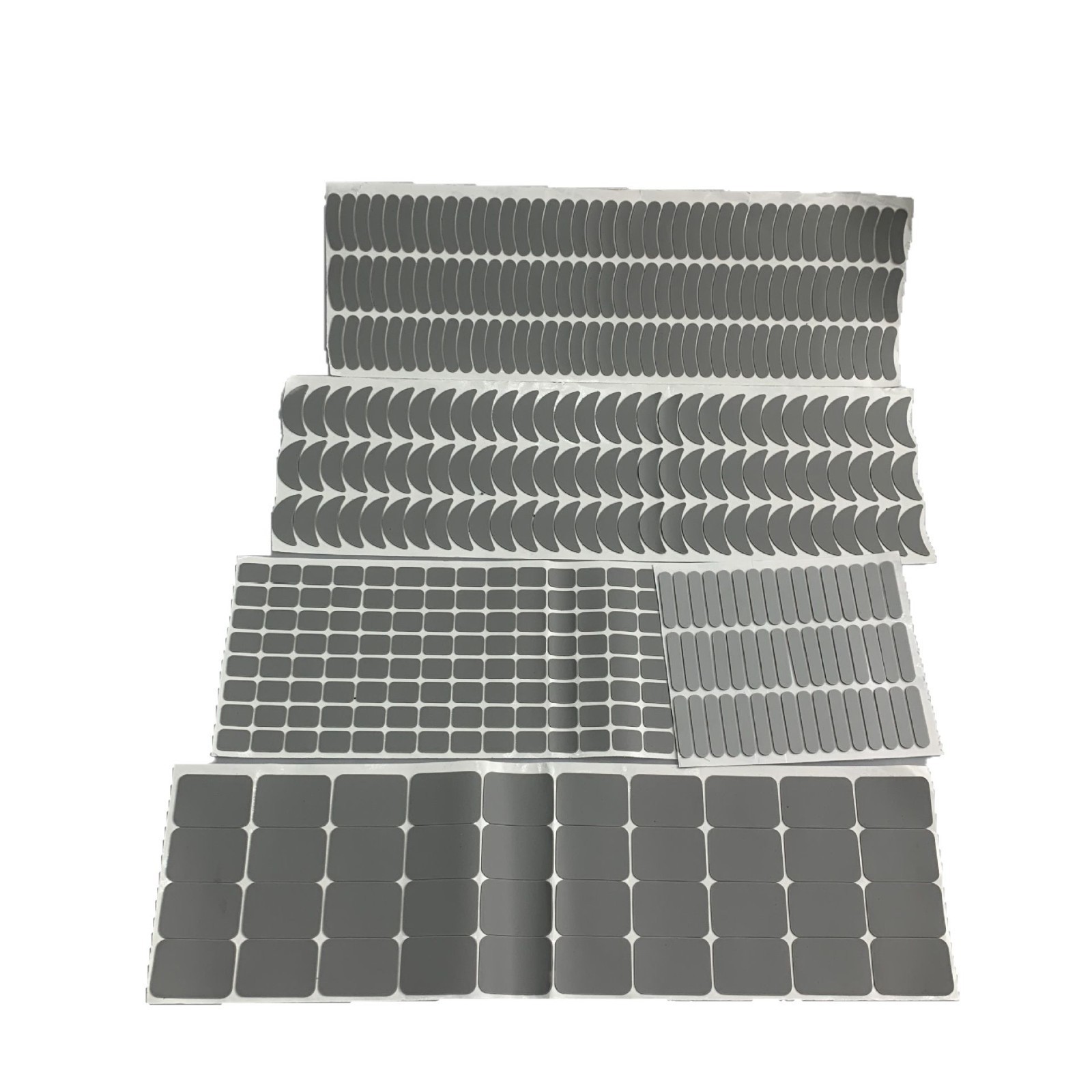 黑色0.5mm底部防滑耐高温硅胶垫片电子设备抗震背胶脚垫静音垫